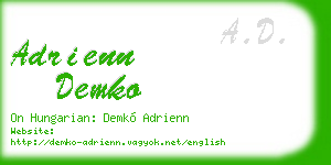adrienn demko business card